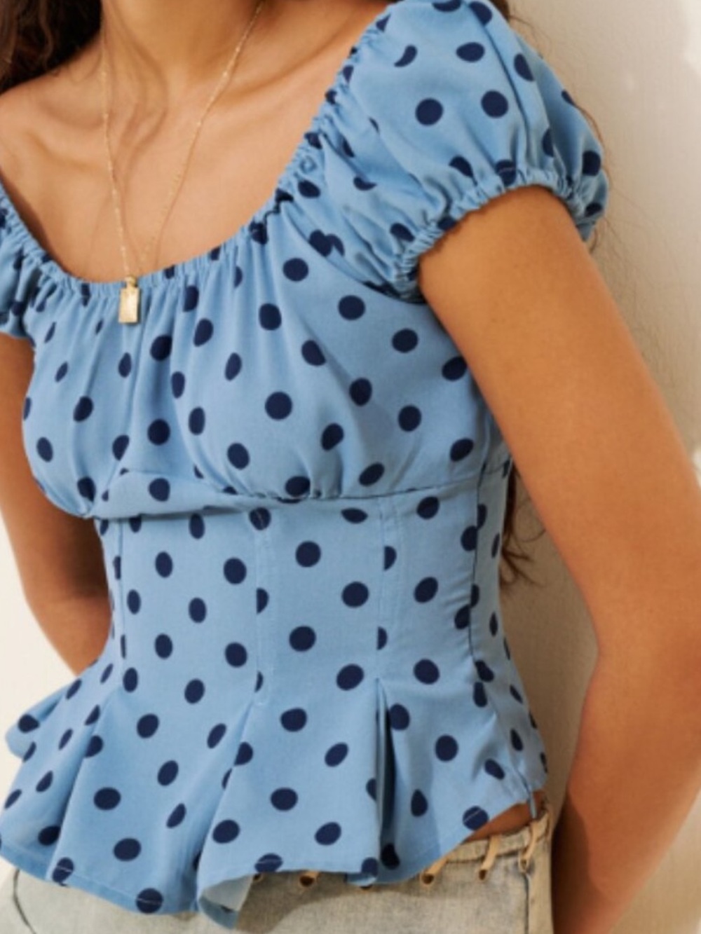 Pat Top & Franny Bloomers SET Lisa Says Gah Oxford Dot - S